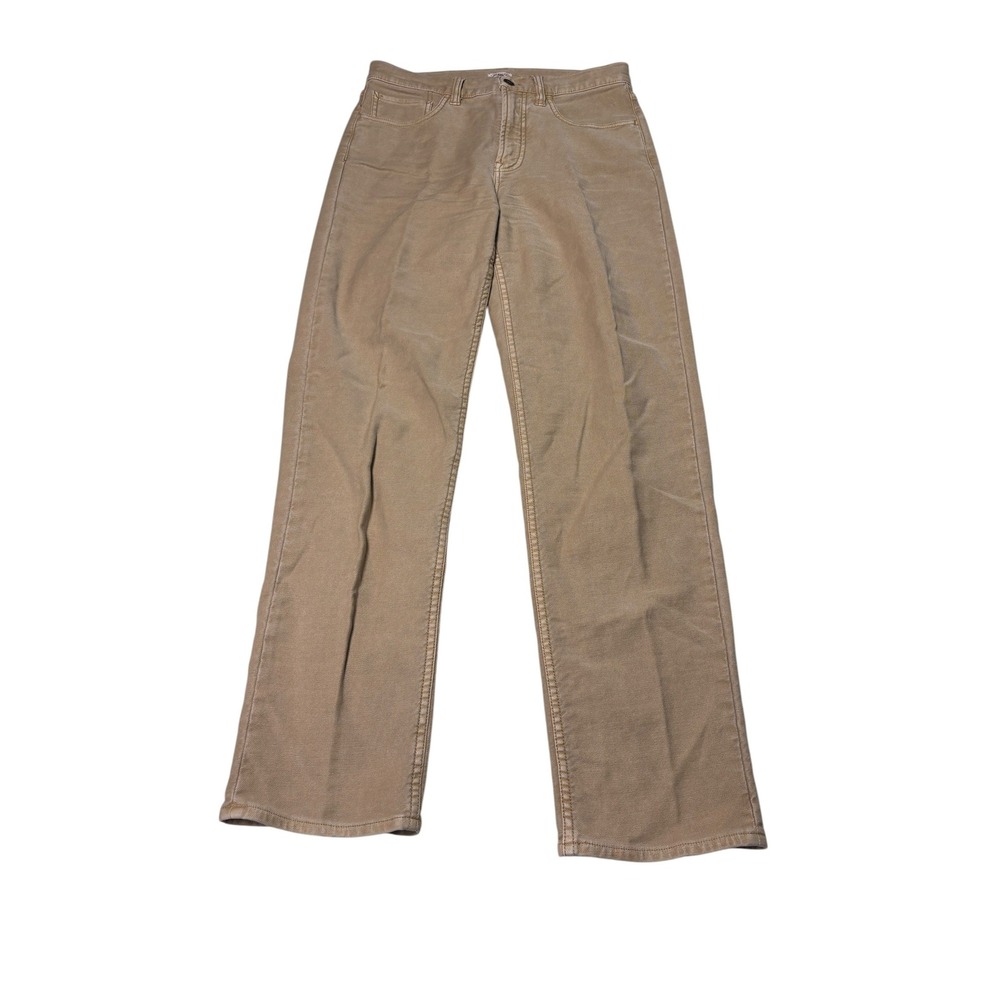 Faherty Womens Stretch Terry 5-Pocket Pants Tan Khaki WBF2327-TAI Womens W27 L30